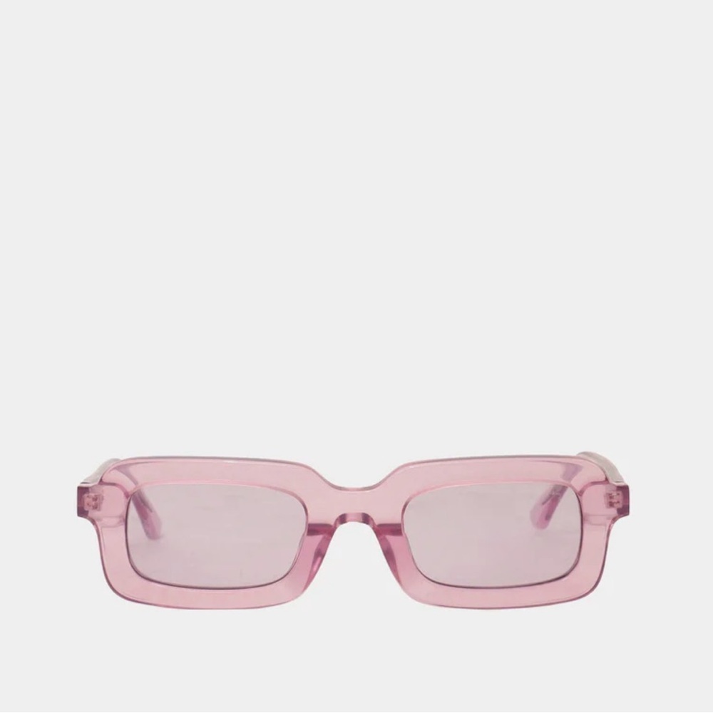 Pink Rectangular Women's Sunglasses